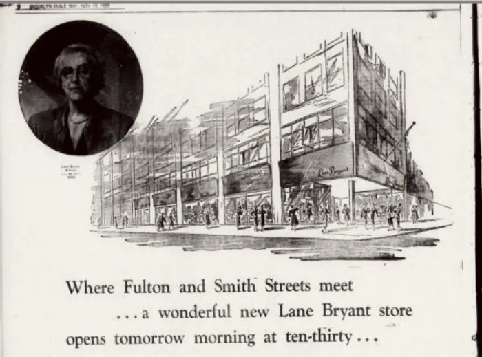 An early Lane Bryant newspaper advertisement.
